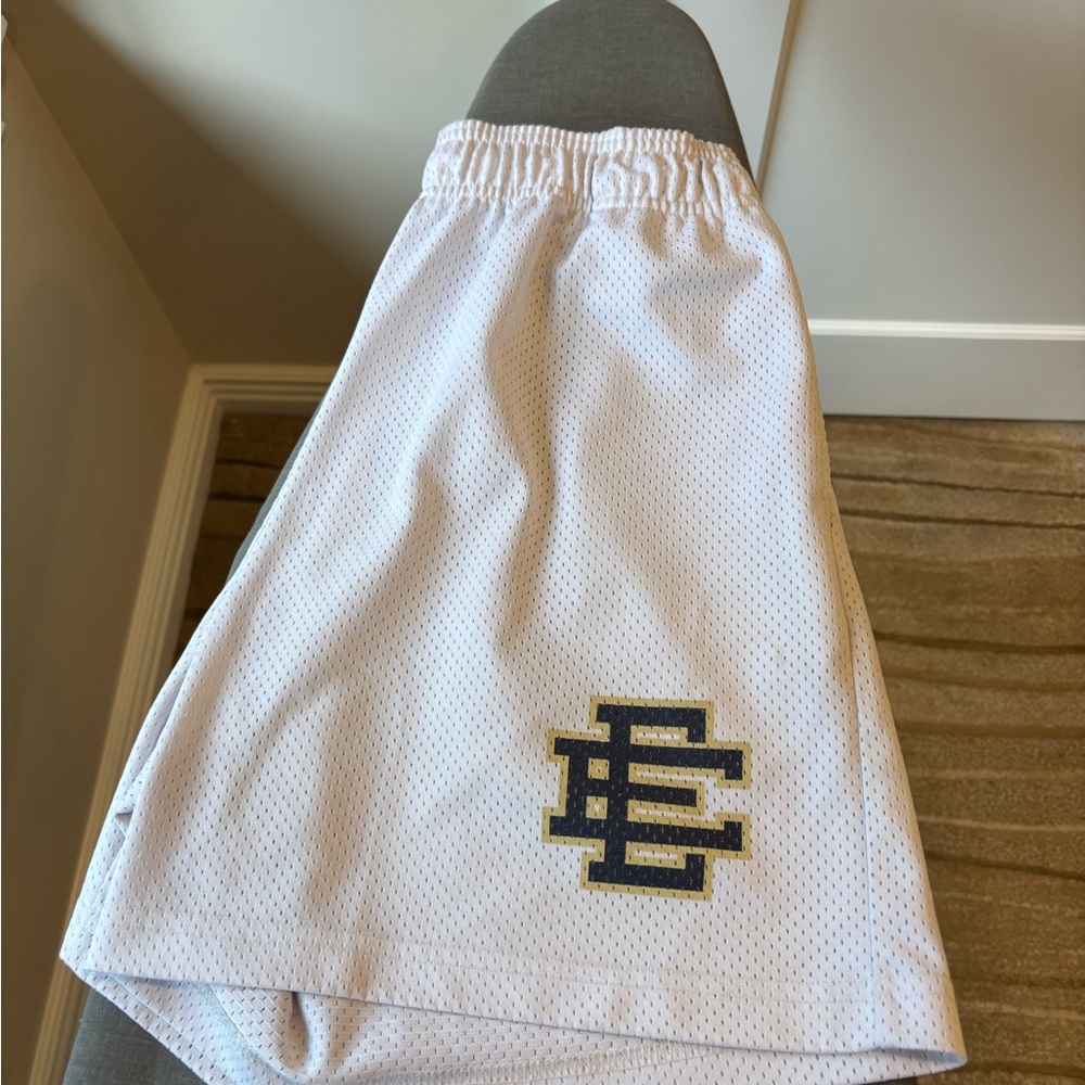 Eric Emanuel White Mesh Shorts